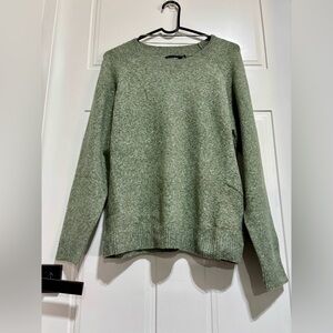 Permanent Wool Blend Pullover Sweater,rib knit cuff/waist/neck,soft winter warm